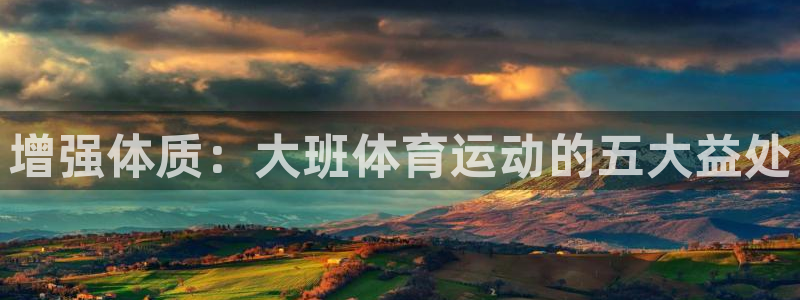 vsport体育官方正版app官网：增强体质：大班体